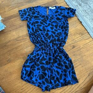 Ava Sky Blue Romper Little Girls 10
